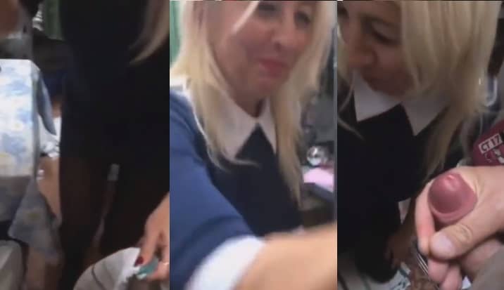 Dul Annenin Ağzına Boşalıyor