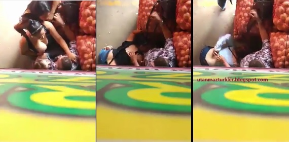 Soğan Halinde Dayıya Sakso Çekmek İçin Uğraşan 3 Kız